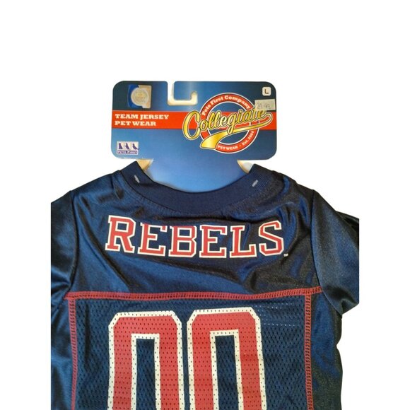 Dog Large 20 to 24 in NCAA University of Mississippi Ole Miss Rebels Team Jersey - Picture 3 of 6